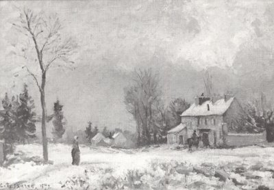 Route from Versailles to Saint-Germain in Louveciennes by Camille Jacob Pissarro